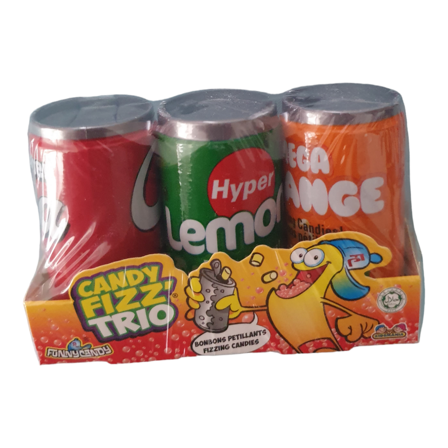 Candy Fizz Trio – Bonbon Poudre Acidulée & Popping Candy – Goût Fruité a l'unité