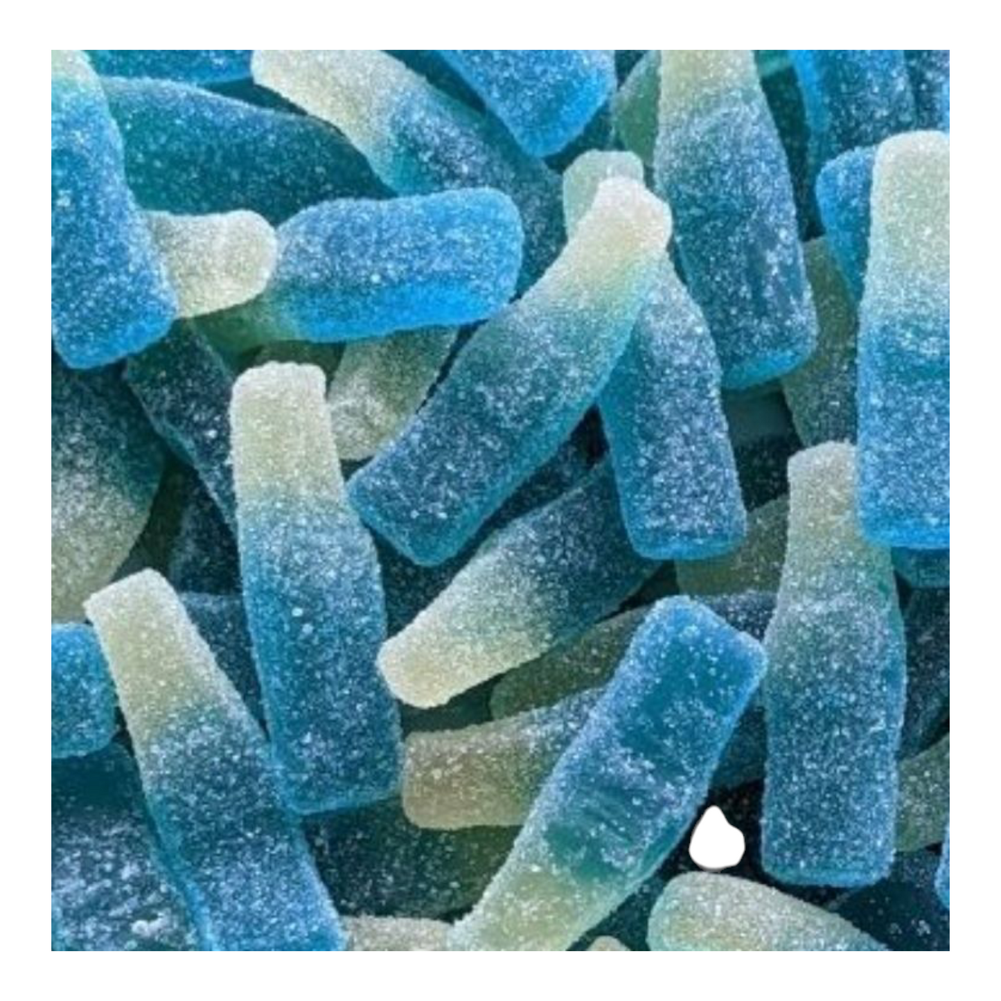 Bouteilles Framboise Dulceplus – Bonbons Sucrés Bleus – Goût Framboise – 100g
