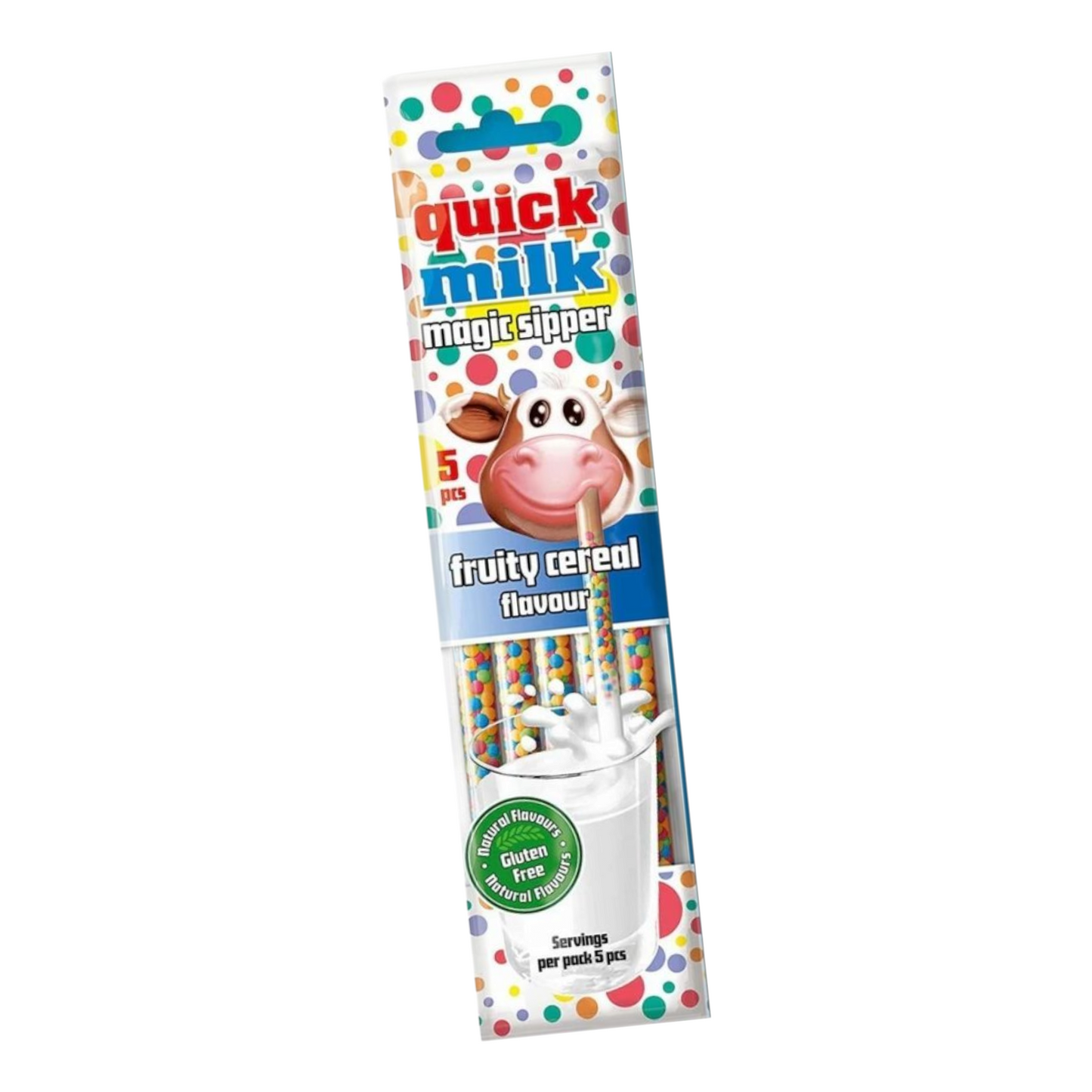 Paille magic Quick milk céréales fruitées 30g