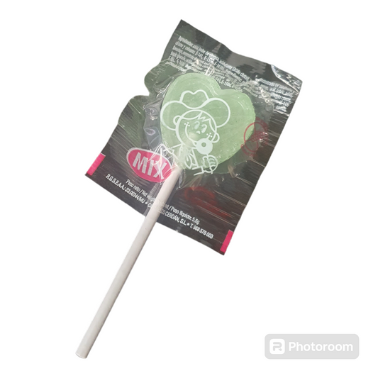 Mini sucette coeur à l'unité