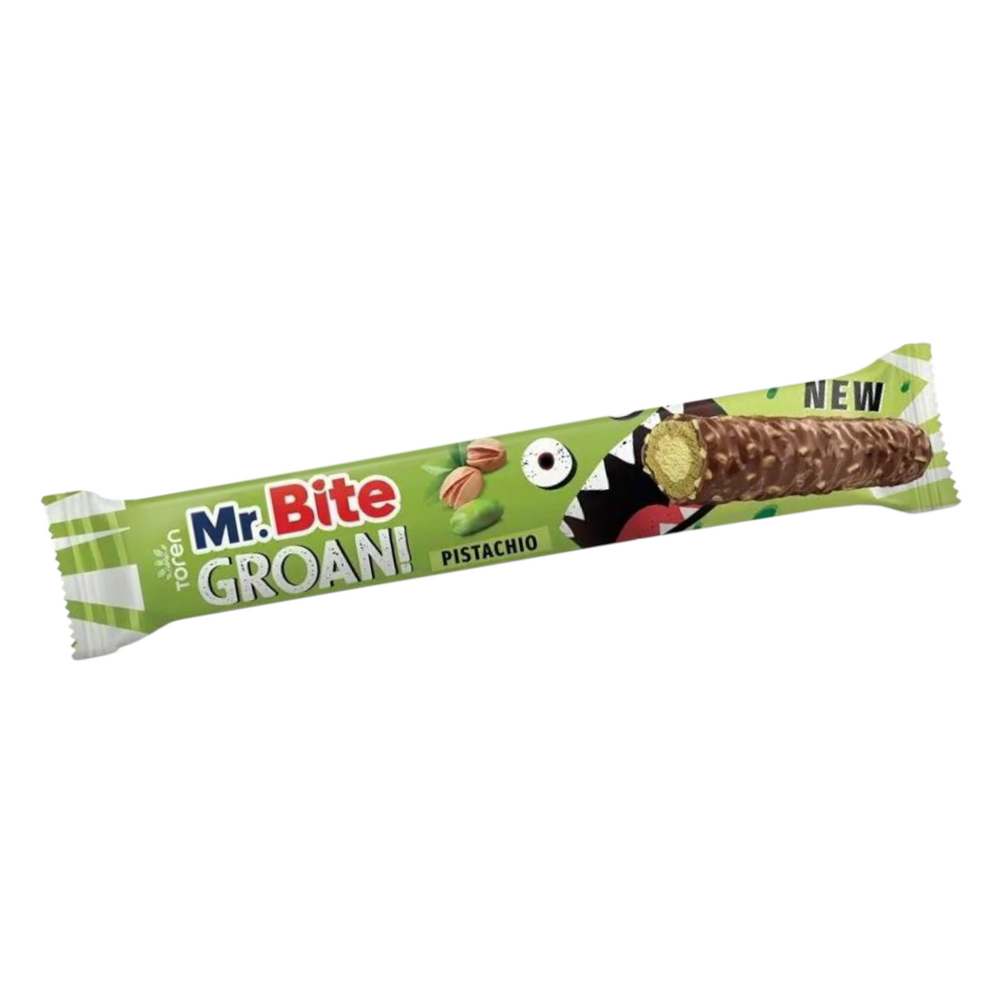 Mr Bite Groan – Barre chocolat, pistache & kadayif croustillant | 40g