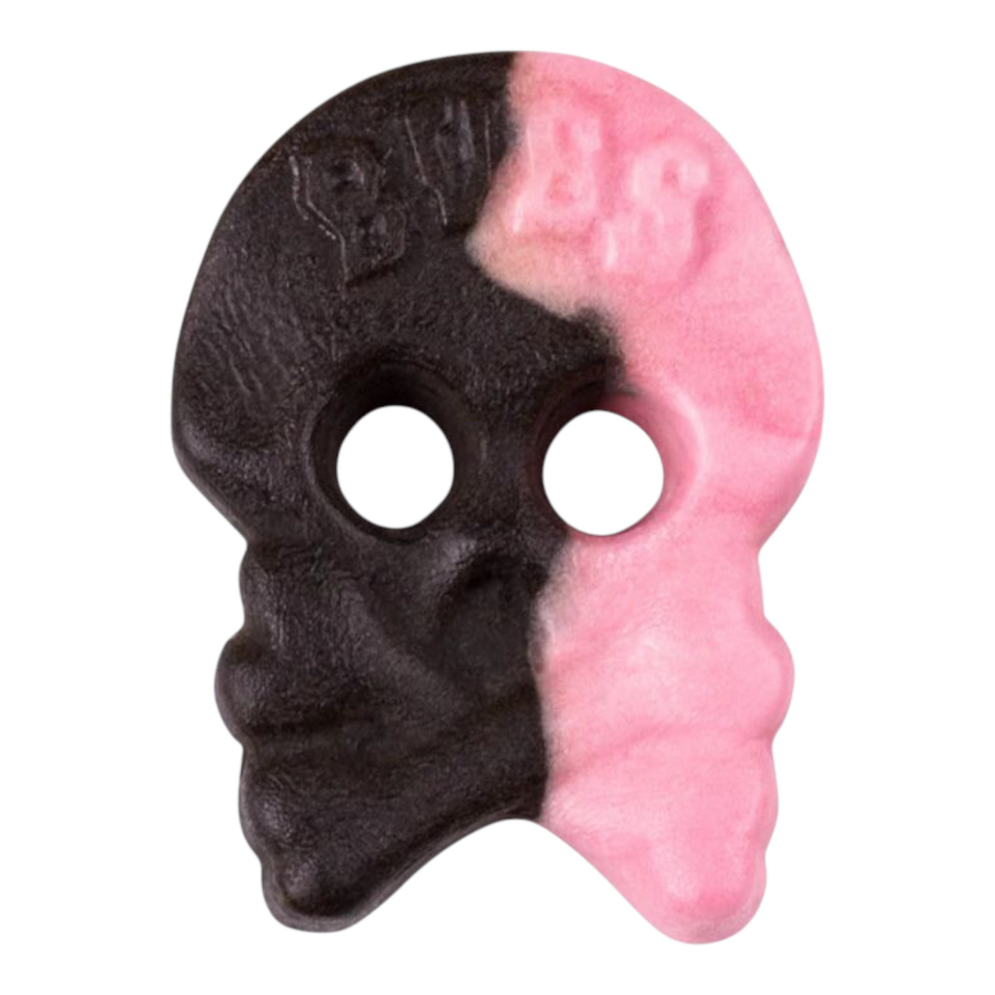 Bubs Godis Foam Skulls – Framboise & Réglisse – Bonbons en vrac 100g
