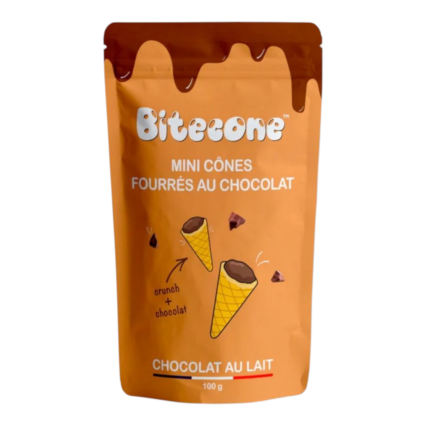 Bitecone Chocolat au Lait – Mini Cornets Gourmands – 100g