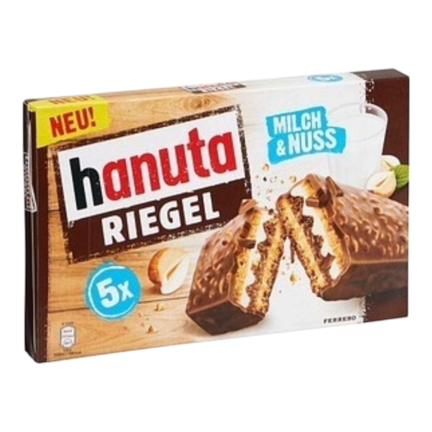 Hanuta Riegel – Barre chocolatée noisette ddm dépassé 15.06.25