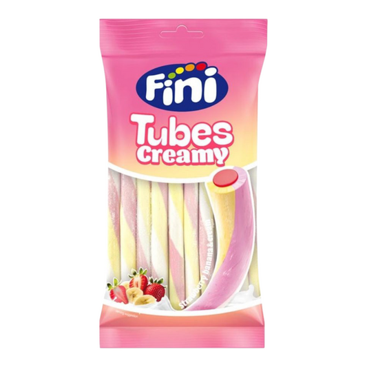 Bâtons Creamy Fraise Banane – Bonbons Fourrés Tendres – 80g