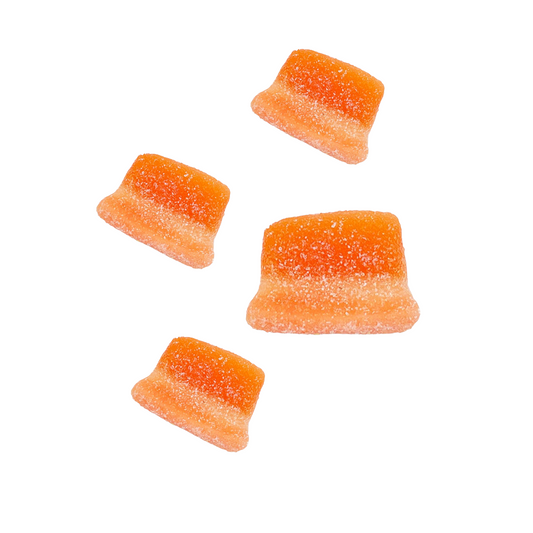 🍑 Tranches Pêche Acidulées – Dulceplus (100g)