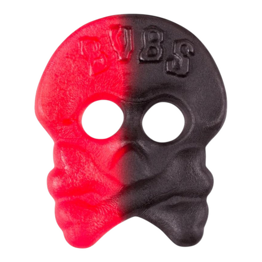 Bubs Godis Skull Framboise & Réglisse – Bonbons en vrac 100g