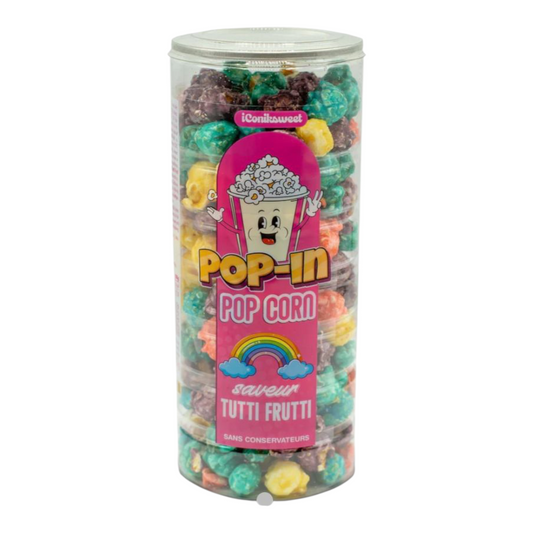 🍿 iConiksweet - Pop-In Pop Corn Saveur Tutti Frutti 170g