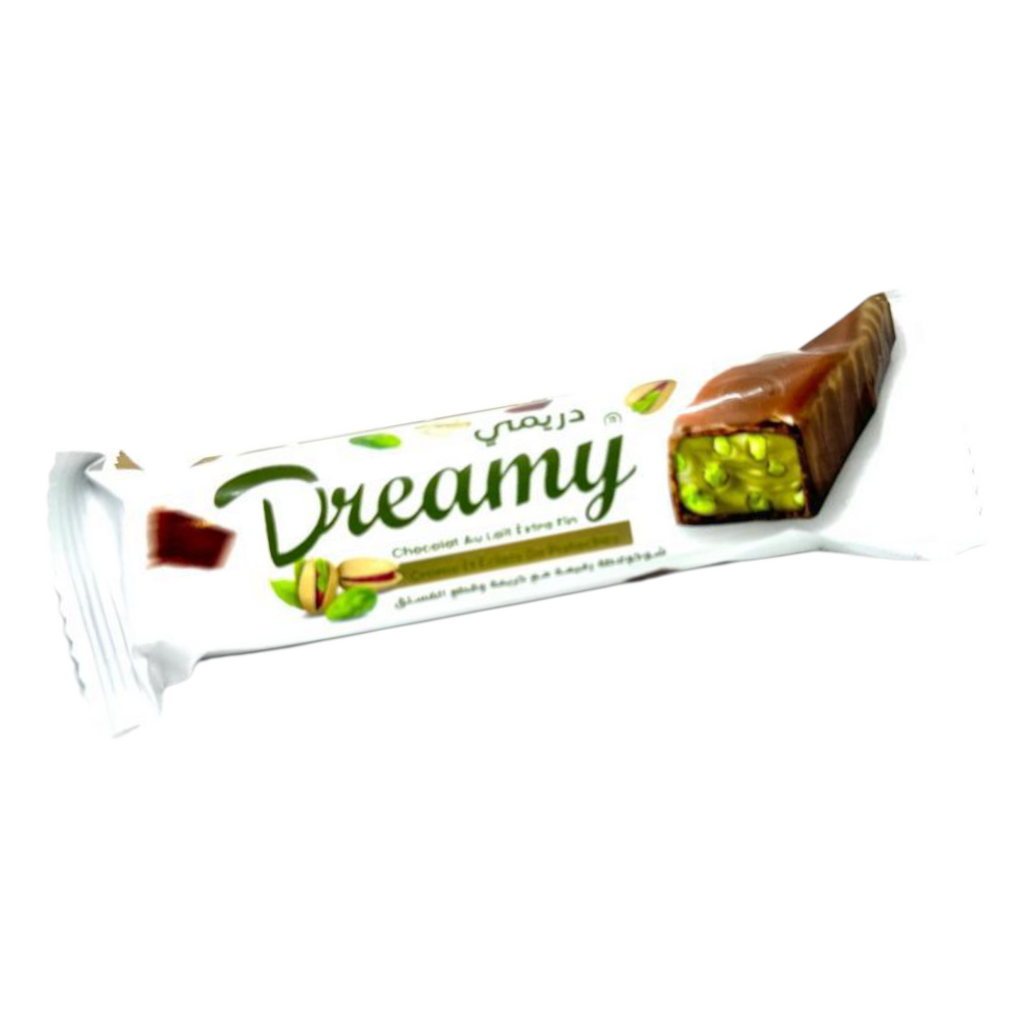Dreamy – Chocolat au lait, crème fondante & pistaches croquantes | 40g