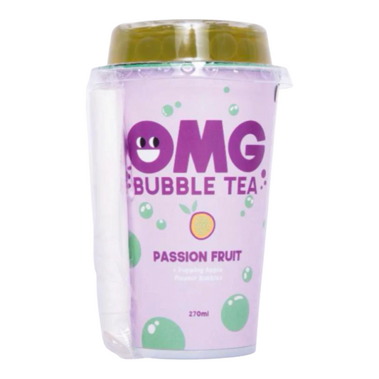 🧋 OMG Bubble Tea – Fruit de la Passion & Pomme Verte (270ml)