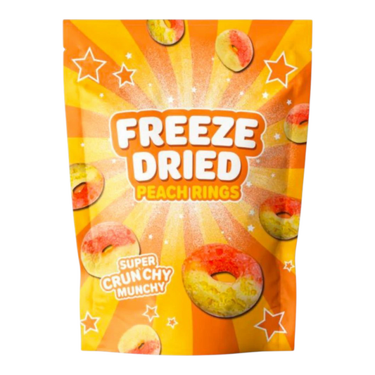 Freeze Dried Mini Peach Rings – 55g