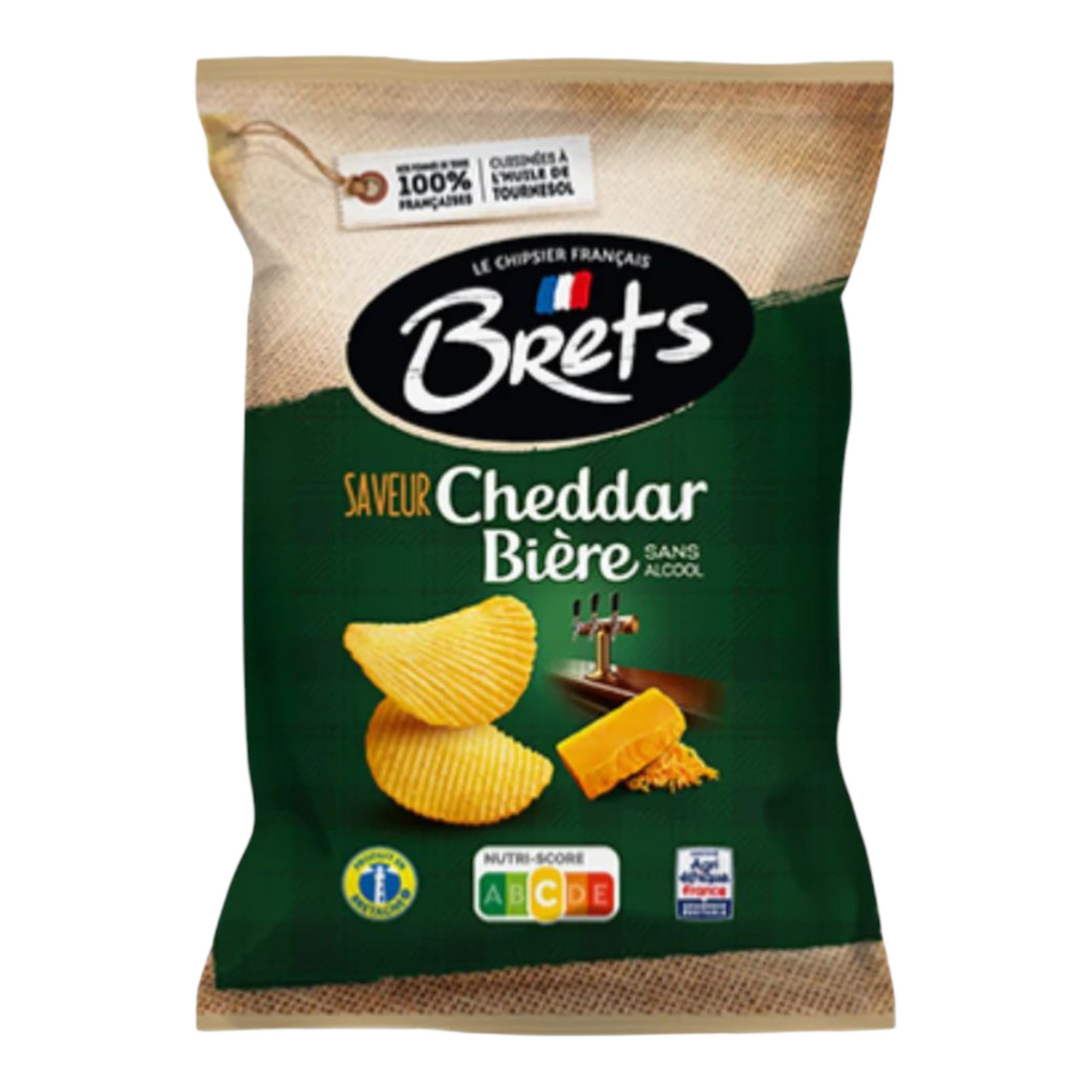 Chips Brets – Saveur Cheddar & Bière – 125g – Édition Apéro Originale