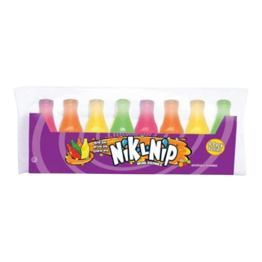 Nik-L-Nip Mini Drinks – Pack de 8 mini bouteilles comestibles